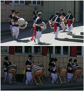 Eröffnungszeremonie mit koreanischem Trommelspiel